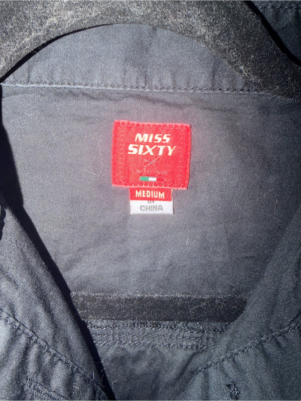 Miss Sixty Black Short Sleeve Button Romper - Picture 4 of 8